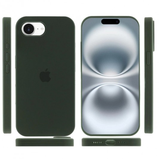 Чохол Silicone Case Full Protective (AA) для Apple iPhone 16e (6.1") Зелений / Cyprus Green - зображення 2 