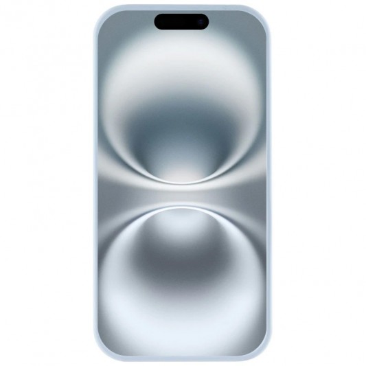 Чехол Silicone Case Full Protective (AA) для Apple iPhone 16e (6.1") Синий / Sweet Blue - изображение 1