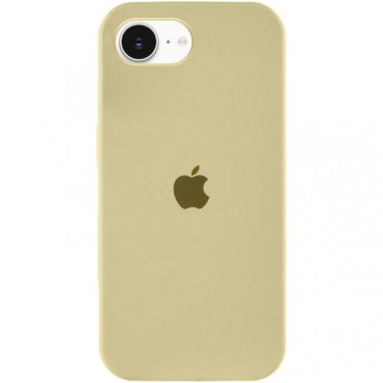 Чехол Silicone Case Full Protective (AA) для Apple iPhone 16e (6.1") Желтый / Mellow Yellow