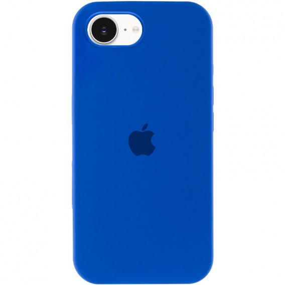 Чехол Silicone Case Full Protective (AA) для Apple iPhone 16e (6.1") Синий / Capri Blue