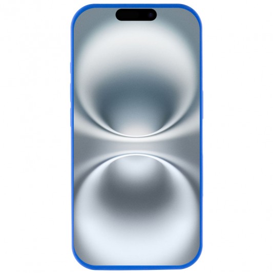 Чехол Silicone Case Full Protective (AA) для Apple iPhone 16e (6.1") Синий / Capri Blue - изображение 1