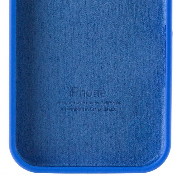 Чехол Silicone Case Full Protective (AA) для Apple iPhone 16e (6.1") Синий / Capri Blue