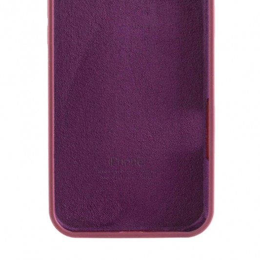 Чохол Silicone Case Full Protective (AA) для Apple iPhone 16e (6.1") Бордовий / Plum - зображення 3 