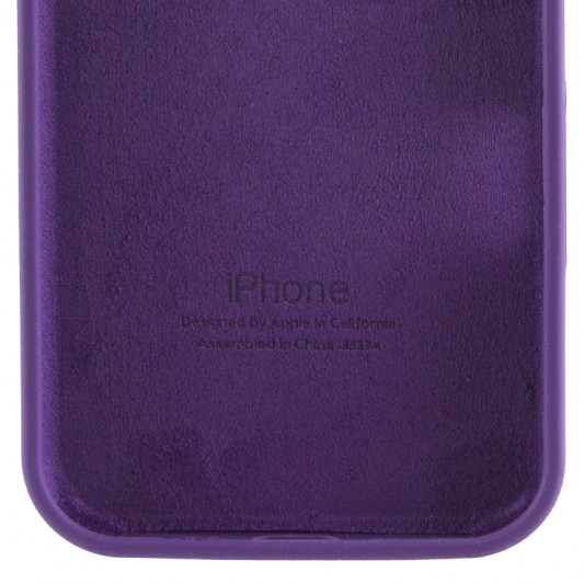 Чехол Silicone Case Full Protective (AA) для Apple iPhone 16e (6.1") Фиолетовый / Amethyst - изображение 3