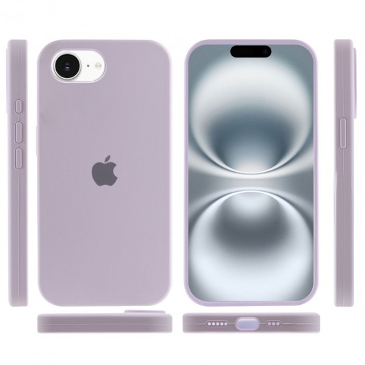 Чохол Silicone Case Full Protective (AA) для Apple iPhone 16e (6.1") Бузковий / Lilac - зображення 2 