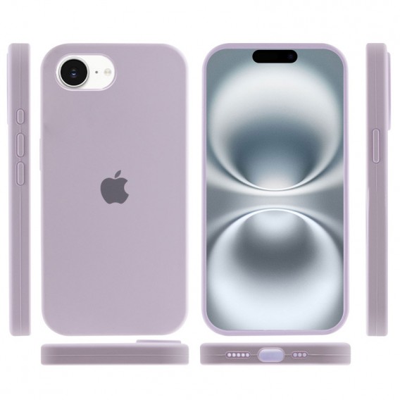 Чохол Silicone Case Full Protective (AA) для Apple iPhone 16e (6.1") Бузковий / Lilac