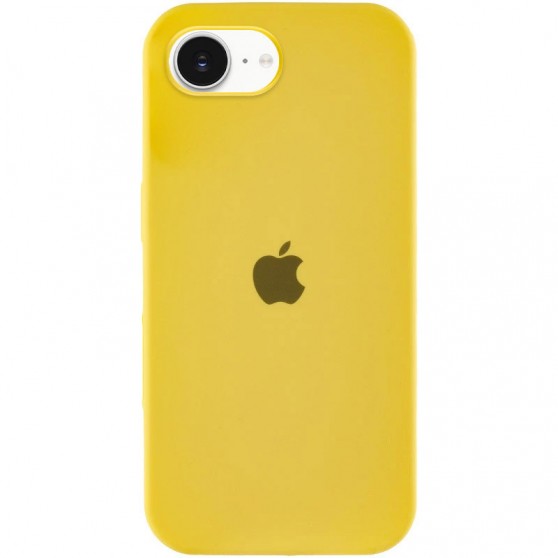 Чехол Silicone Case Full Protective (AA) для Apple iPhone 16e (6.1") Желтый / Yellow
