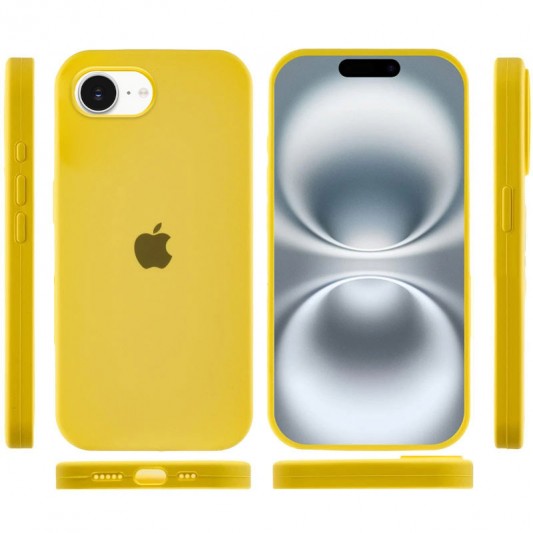 Чохол Silicone Case Full Protective (AA) для Apple iPhone 16e (6.1") Жовтий / Yellow - зображення 2 