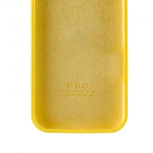 Чохол Silicone Case Full Protective (AA) для Apple iPhone 16e (6.1") Жовтий / Yellow - зображення 3 