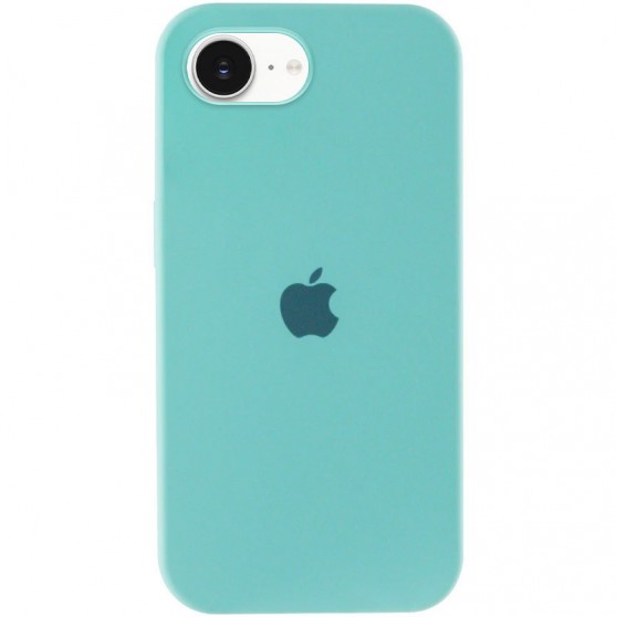 Чехол Silicone Case Full Protective (AA) для iPhone 16e (6.1") Бирюзовый / Marine Green