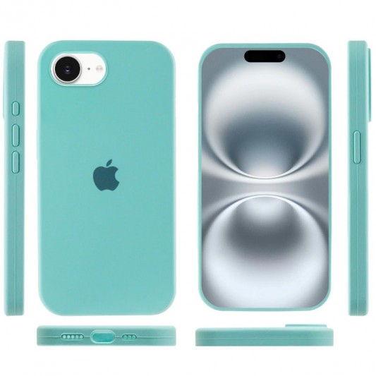 Чохол Silicone Case Full Protective (AA) для Apple iPhone 16e (6.1") Бірюзовий / Marine Green - зображення 2 