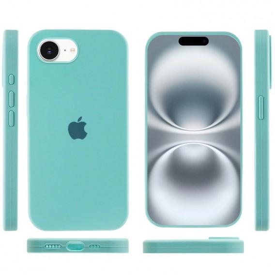 Чохол Silicone Case Full Protective (AA) для Apple iPhone 16e (6.1") Бірюзовий / Marine Green