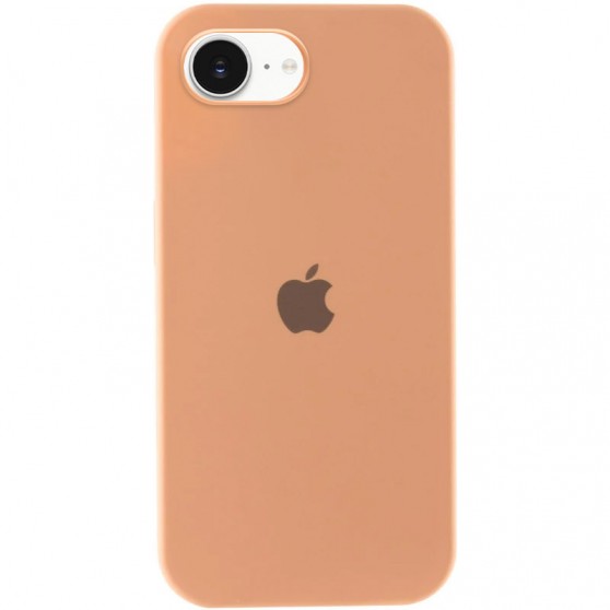 Чехол Silicone Case Full Protective (AA) для Apple iPhone 16e (6.1") Оранжевый / Cantaloupe