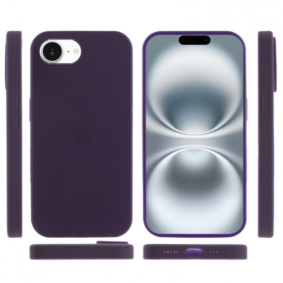 Чохол Silicone Case Full Protective (AA) для Apple iPhone 16e (6.1") Фіолетовий / Elderberry