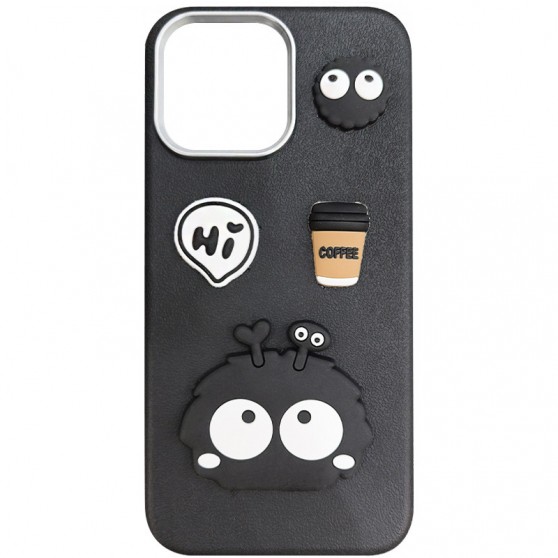 Чохол TPU Leather Toys для Apple iPhone 13 / 14 (6.1") Monster / Black