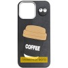 Чохол TPU Leather Toys для Apple iPhone 16e / 17e (6.1") Coffee / Black
