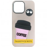 Чохол TPU Leather Toys для Apple iPhone 16e / 17e (6.1") Coffee / Pink Чохол TPU Leather Toys для Apple iPhone 16e / 17e (6.1") Coffee / Pink