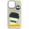 Чохол TPU Leather Toys для Apple iPhone 16e / 17e (6.1") Coffee / Sand