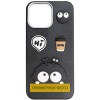 Чохол TPU Leather Toys для Apple iPhone 16e / 17e (6.1") Monster / Black