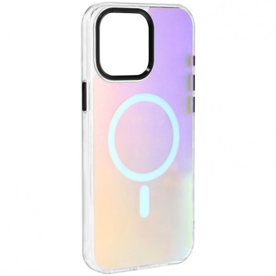 Чохол TPU Lunar Glow (MagFit) для Apple iPhone 13 / 14 (6.1") Titanium Black