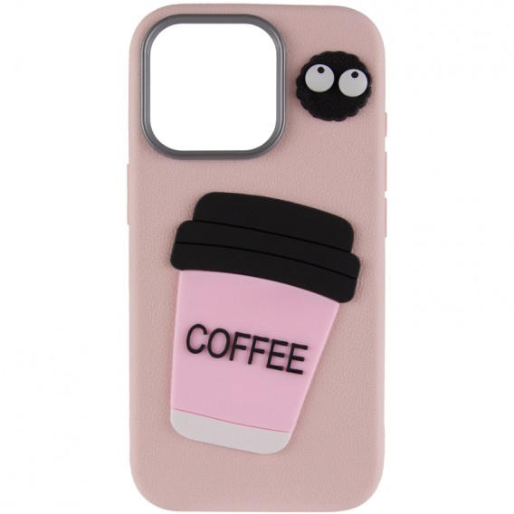 Чехол TPU Leather Toys для Apple iPhone 11 Pro (5.8) Coffee / Pink
