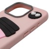 Чохол TPU Leather Toys для Apple iPhone 12 Pro / 12 (6.1") Coffee / Pink