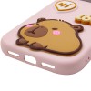 Чохол TPU Leather Toys для Apple iPhone 12 Pro Max / 13 Pro Max (6.7") Capybara / Pink