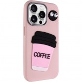 Чехол TPU Leather Toys для Apple iPhone 13 Pro (6.1 дюйма) Coffee / Pink Чехол TPU Leather Toys для Apple iPhone 13 Pro (6.1 дюйма) Coffee / Pink