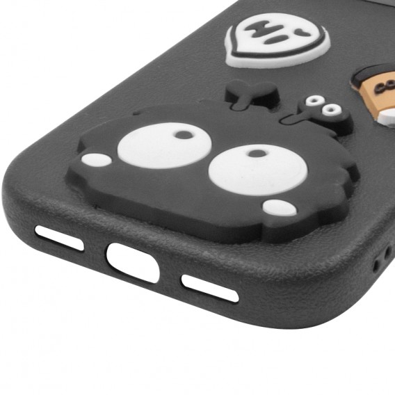 Чохол TPU Leather Toys для Apple iPhone 14 Pro (6.1") Monster / Black Чохол TPU Leather Toys для Apple iPhone 14 Pro (6.1") Monster / Black