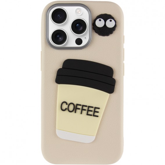 Чохол TPU Leather Toys для Apple iPhone 14 Pro Max (6.7") Coffee / Sand Чохол TPU Leather Toys для Apple iPhone 14 Pro Max (6.7") Coffee / Sand