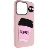 Чехол TPU Leather Toys для Apple iPhone 15 (6.1 дюйма) Coffee / Pink Чехол TPU Leather Toys для Apple iPhone 15 (6.1 дюйма) Coffee / Pink