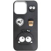 Чехол TPU Leather Toys для Apple iPhone 15 (6.1) Monster / Black