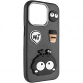 Чехол TPU Leather Toys для Apple iPhone 15 (6.1 дюйма) Monster / Black