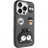 Чехол TPU Leather Toys для Apple iPhone 15 Pro (6.1 дюйма) Monster / Black Чехол TPU Leather Toys для Apple iPhone 15 Pro (6.1 дюйма) Monster / Black