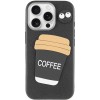 Чохол TPU Leather Toys для Apple iPhone 15 Pro Max (6.7") Coffee / Black
