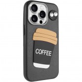 Чехол TPU Leather Toys для Apple iPhone 15 Pro Max (6.7 дюйма) Coffee / Black Чехол TPU Leather Toys для Apple iPhone 15 Pro Max (6.7 дюйма) Coffee / Black