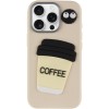 Чохол TPU Leather Toys для Apple iPhone 15 Pro Max (6.7") Coffee / Sand