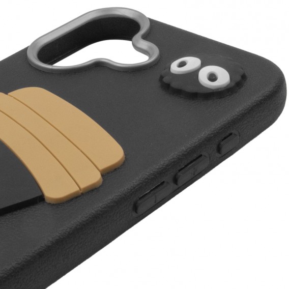Чохол TPU Leather Toys для Apple iPhone 16 (6.1") Coffee / Black