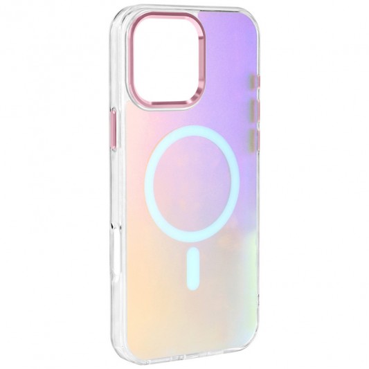 Чехол TPU Lunar Glow (MagFit) для Apple iPhone 16 (6.1") Baby Pink