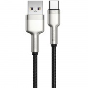 Дата кабель Baseus Cafule Metal Data USB to Type-C 66W (2m) (CAKF0002) Black