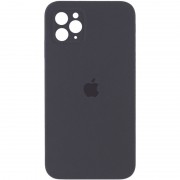 Чехол Silicone Case Square Full Camera Protective (AA) для Apple iPhone 11 Pro (5.8") Серый / Dark Gray