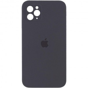 Чохол Silicone Case Square Full Camera Protective (AA) для Apple iPhone 11 Pro (5.8") Сірий / Dark Gray Чохол Silicone Case Square Full Camera Protective (AA) для Apple iPhone 11 Pro (5.8") Сірий / Dark Gray