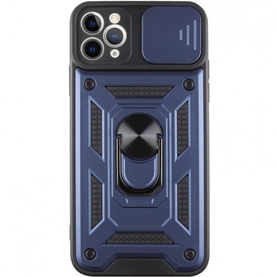 Ударостійкий чохол Camshield Serge Ring для Apple iPhone 13 Pro (6.1") Синій