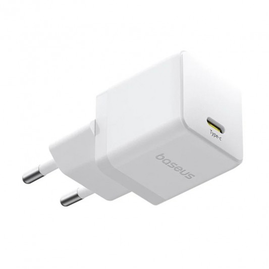 МЗП Baseus Palm Fast Charger 30W (1USB-C) + кабель Type-C to Type-C (P10111605113-01) Moon White - зображення 1 