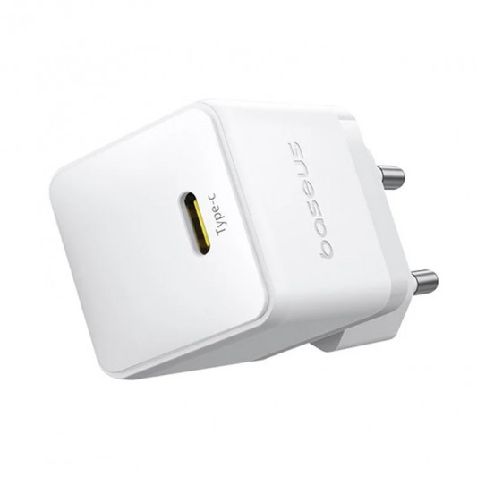 МЗП Baseus Palm Fast Charger 30W (1USB-C) + кабель Type-C to Type-C (P10111605113-01) Moon White - зображення 2 