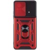 Ударопрочный чехол Camshield Serge Ring для Xiaomi Poco X4 Pro 5G Красный