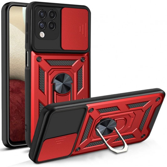 Ударостійкий чохол Camshield Serge Ring для Samsung Galaxy M33 5G Червоний