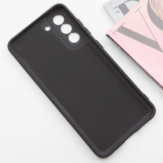 Чохол TPU GETMAN Liquid Silk Full Camera для Samsung Galaxy S21 Чорний / Black - зображення 1 