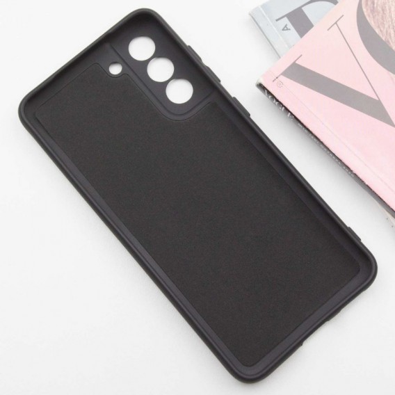 Чохол TPU GETMAN Liquid Silk Full Camera для Samsung Galaxy S21 Чорний / Black