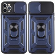 Ударостійкий чохол Camshield Serge Ring для Apple iPhone 13 Pro Max (6.7") Синій